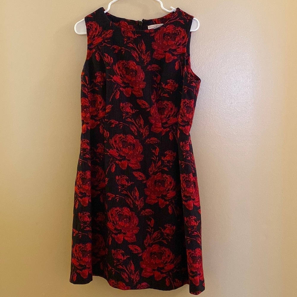 Red and black dress